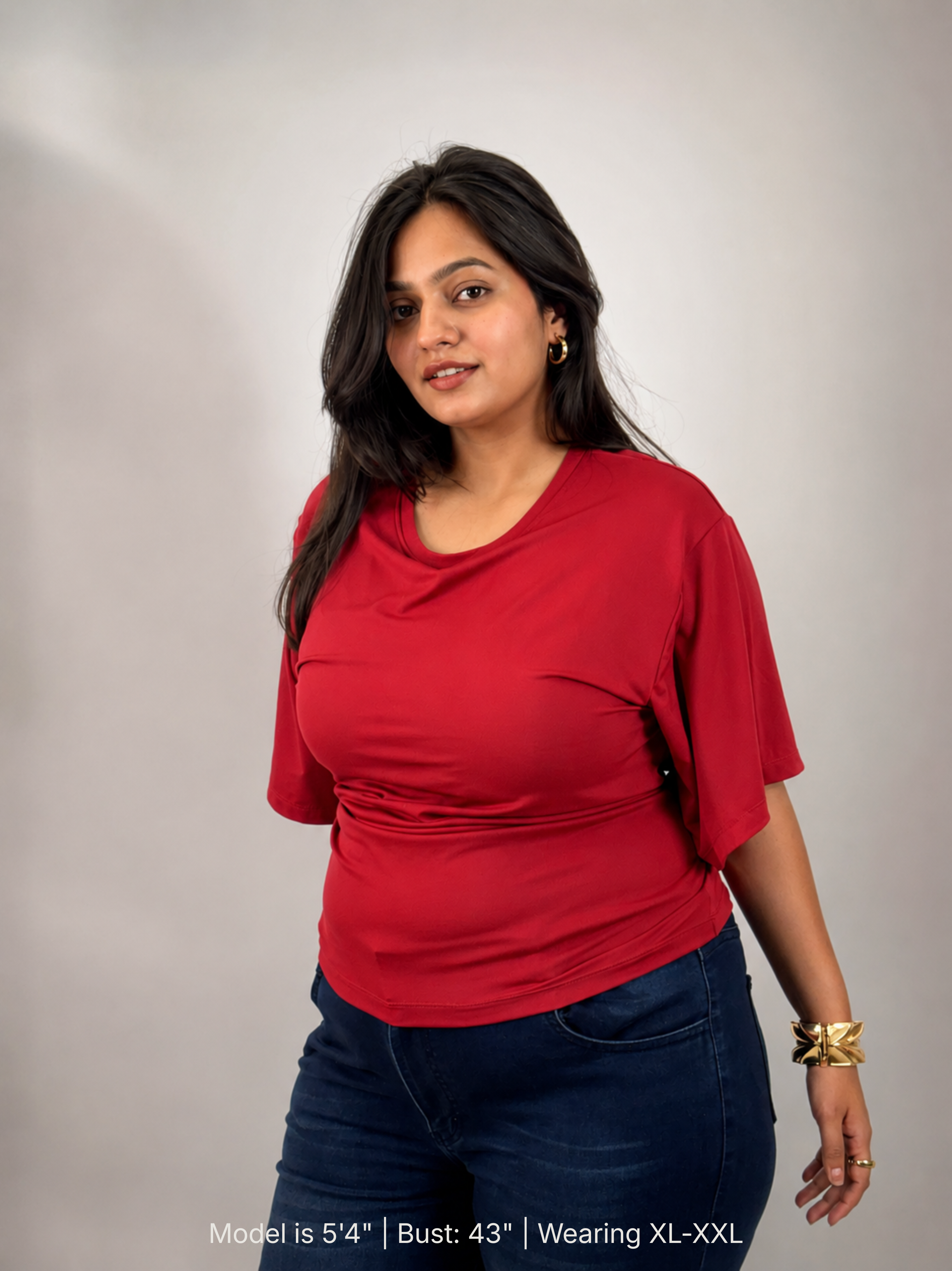 CHERRY RED TIE KNOT BUILT-IN BRA TOP