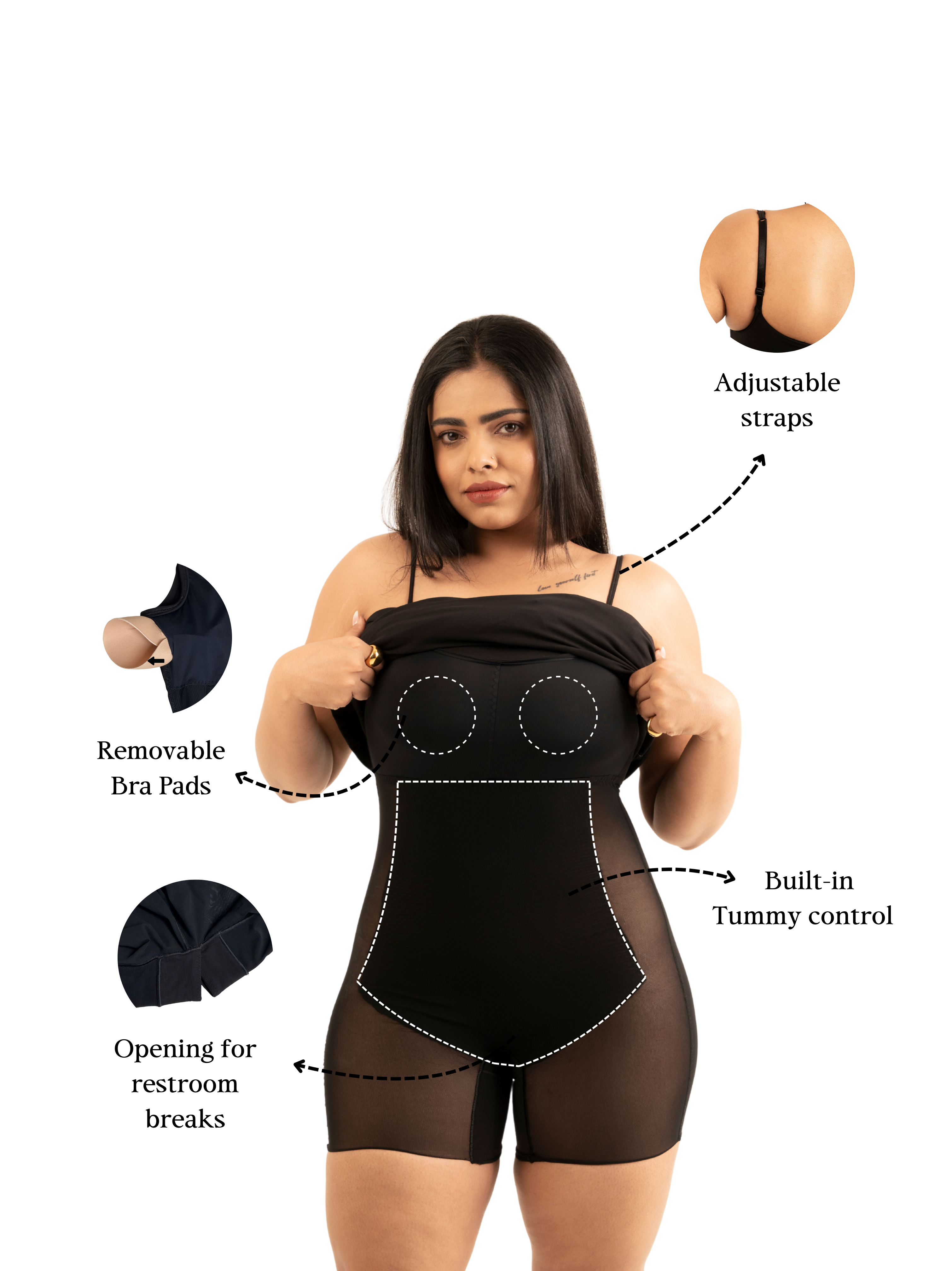 LONG BUILT-IN SHAPEWEAR DRESS