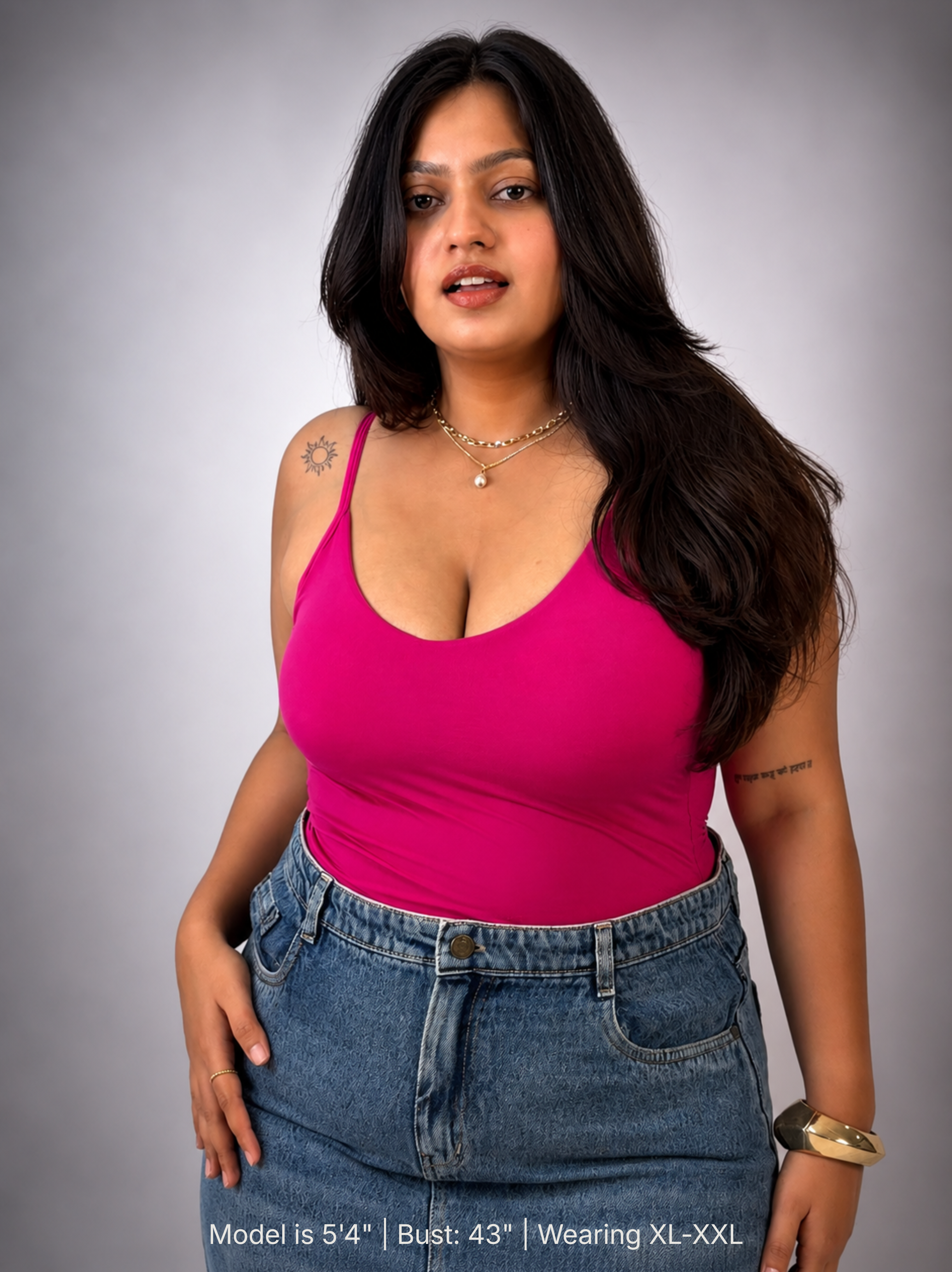 PINK BUILT-IN SHAPEWEAR STRAPS BODYSUIT